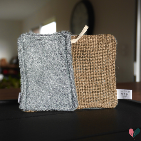 Éponge lavable | Bambou & lin