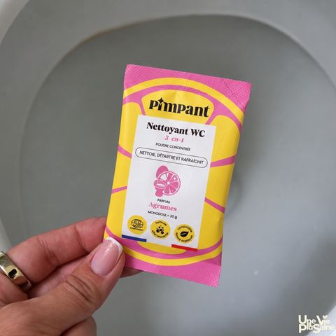 Nettoyant WC en poudre 3-en-1 | 15 doses | Certifié Ecocert