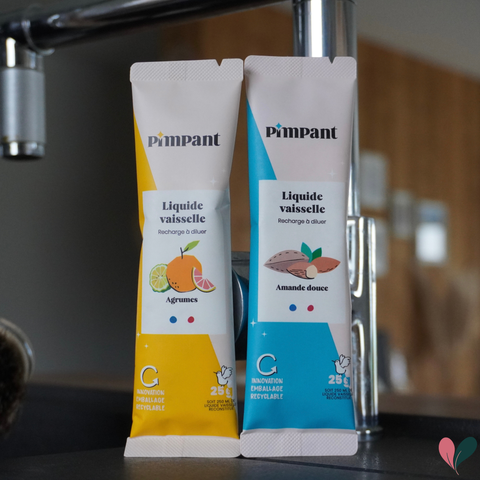 Recharge liquide vaisselle à diluer | Parfum amande ou agrumes
