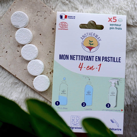 Le nettoyant multi - usages en pastilles à diluer | Pin Eucalyptus | x5acide citriqueUneViePlusSaine