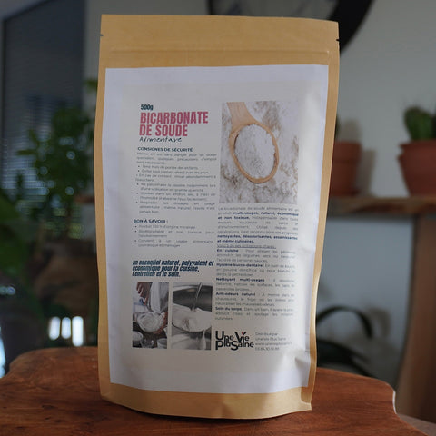Bicarbonate de soude | Qualité alimentaire | 500gbicarbonateUneViePlusSaine