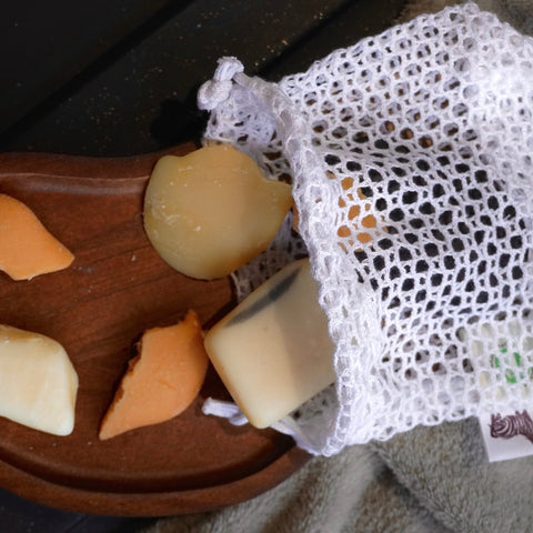 Filet sauve - savon | Anti gaspi | Coton biologiquefilet de lavageUneViePlusSaine