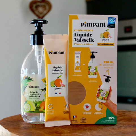 Liquide vaisselle à diluer | Parfum amande ou agrumessavon vaisselleUneViePlusSaine