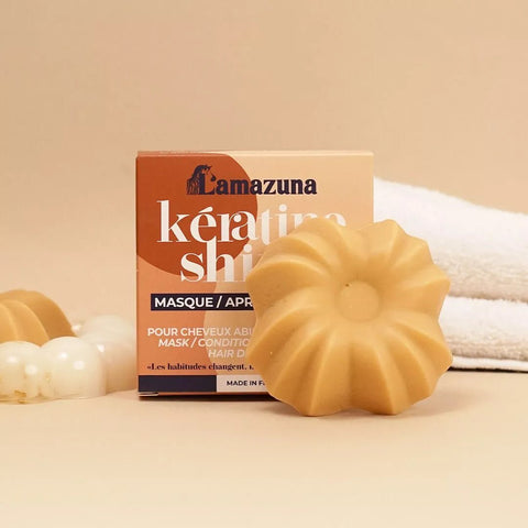 Masque & après shampoing solide | Keratine Repair shineshampoingUneViePlusSaine