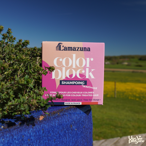 Shampoing solide cheveux colorés | Huile de cerise | Lamazuna