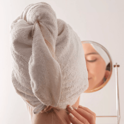 Serviette cheveux en bambou | 3 colorisSOIN CHEVEUXUneViePlusSaine