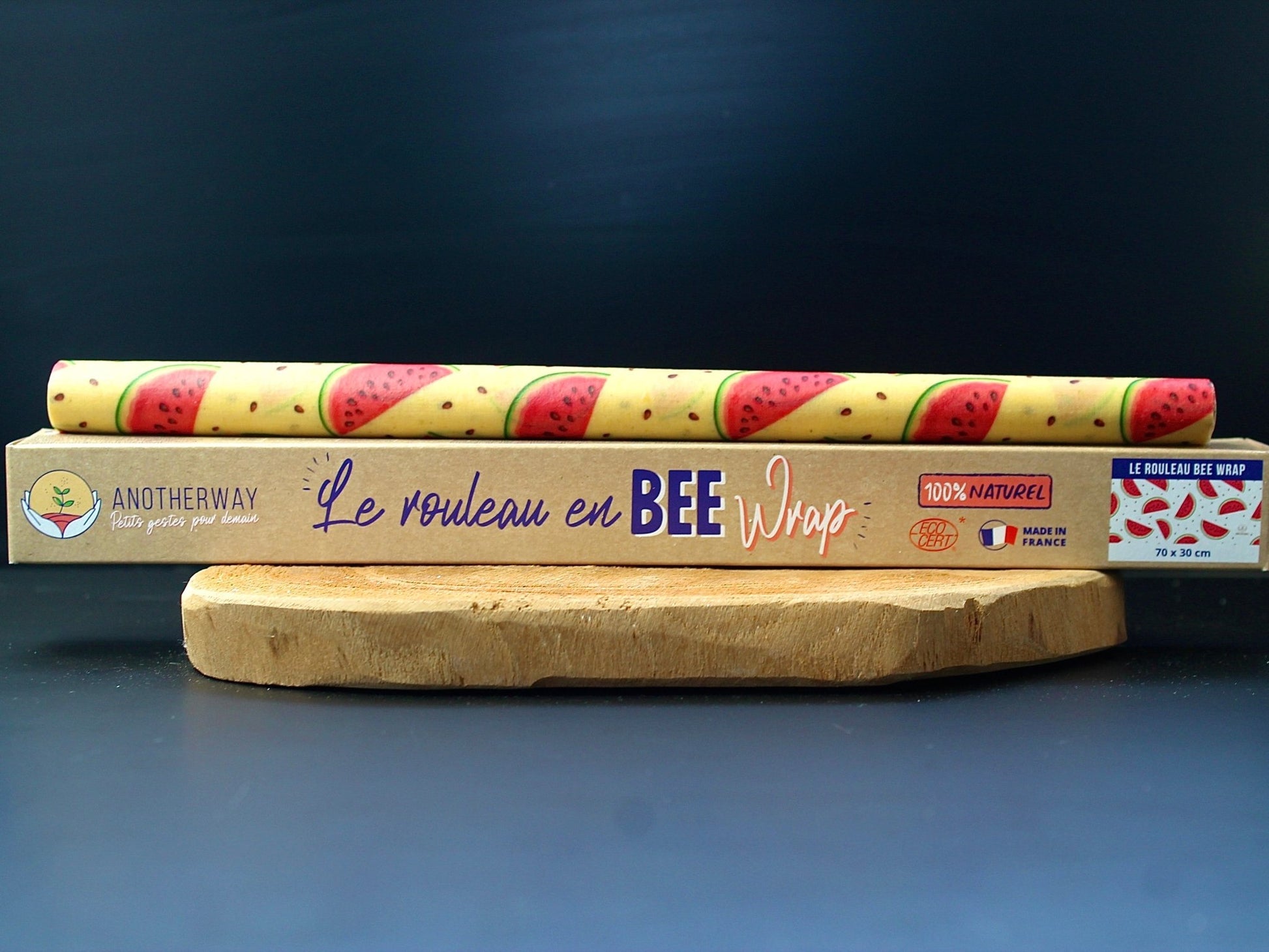 Rouleau en Bee-wrap | Emballage alimentaire réutilisable | 70x30cmacide citriqueUneViePlusSaine