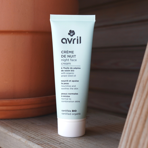 Crème de nuit visage | peaux normales à mixtes | BIO | 50mL | Avril