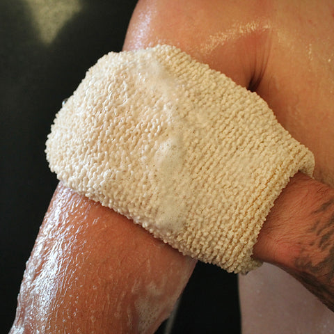 Gant exfoliant en jute