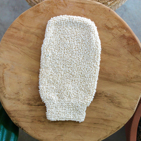Gant exfoliant en jute