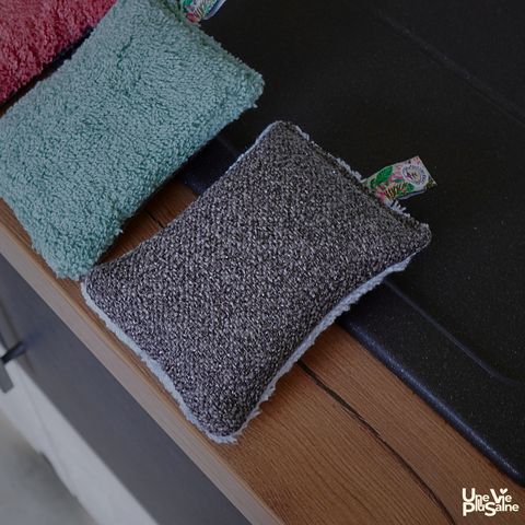 Lot de 3 éponges lavable | Double face