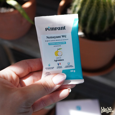 Nettoyant WC en poudre 3-en-1 | 15 doses | Certifié Ecocert