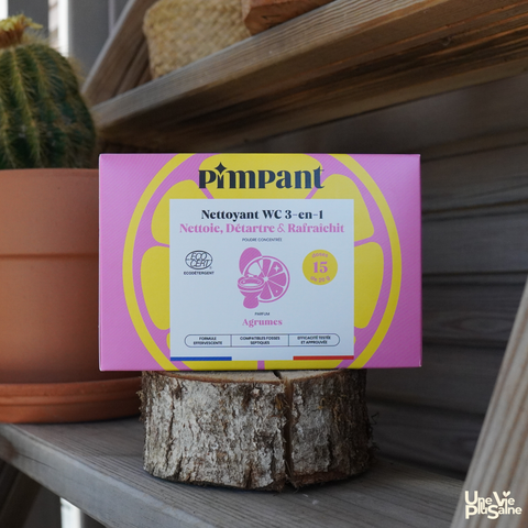 Nettoyant WC en poudre 3-en-1 | 15 doses | Certifié Ecocert