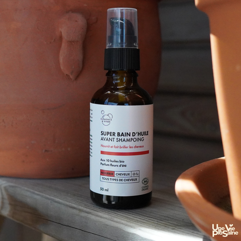 Super bain d'huile | Avant shampoing | Parfum fleur d'été | 50mL