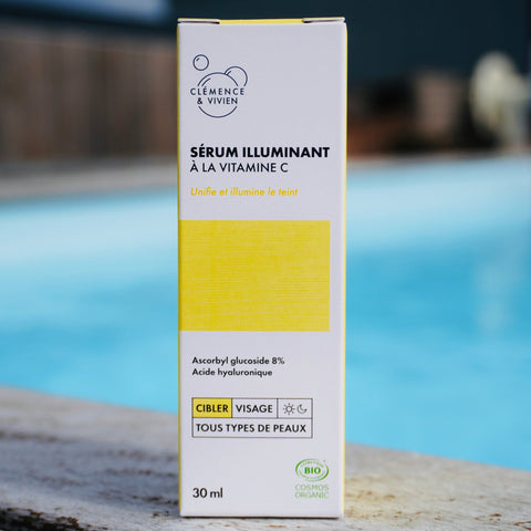 Gel nettoyant illuminant (150 ml) + Sérum illuminant Vitamine C (30 ml)coffretUneViePlusSaine