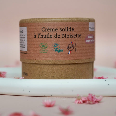 Crème solide à l'huile de noisettecrèmeUneViePlusSaine