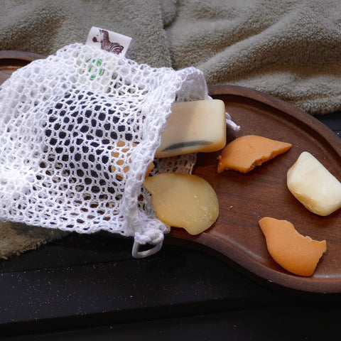 Filet sauve - savon | Anti gaspi | Coton biologiquefilet de lavageUneViePlusSaine