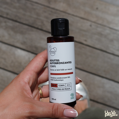 Gouttes autobronzantes corps | Hâle progressif naturel | 100ml