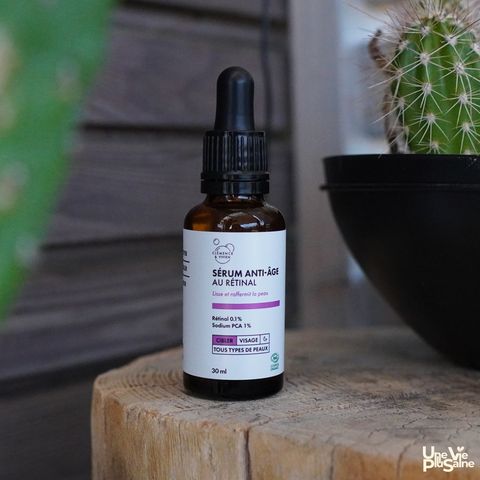 Sérum Anti-Âge au Rétinal | Estompe et Prévient les Signes de l'Âge | Clémence & Vivien | 30mL