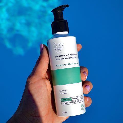 Gel nettoyant purifiant | Zinc PCA & charbon | Clémence & Vivien | 150mlSoin peauUneViePlusSaine