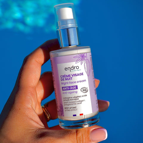Crème visage de nuit au collagène | Effet liftant | Endro | 50mlSoins peauUneViePlusSaine